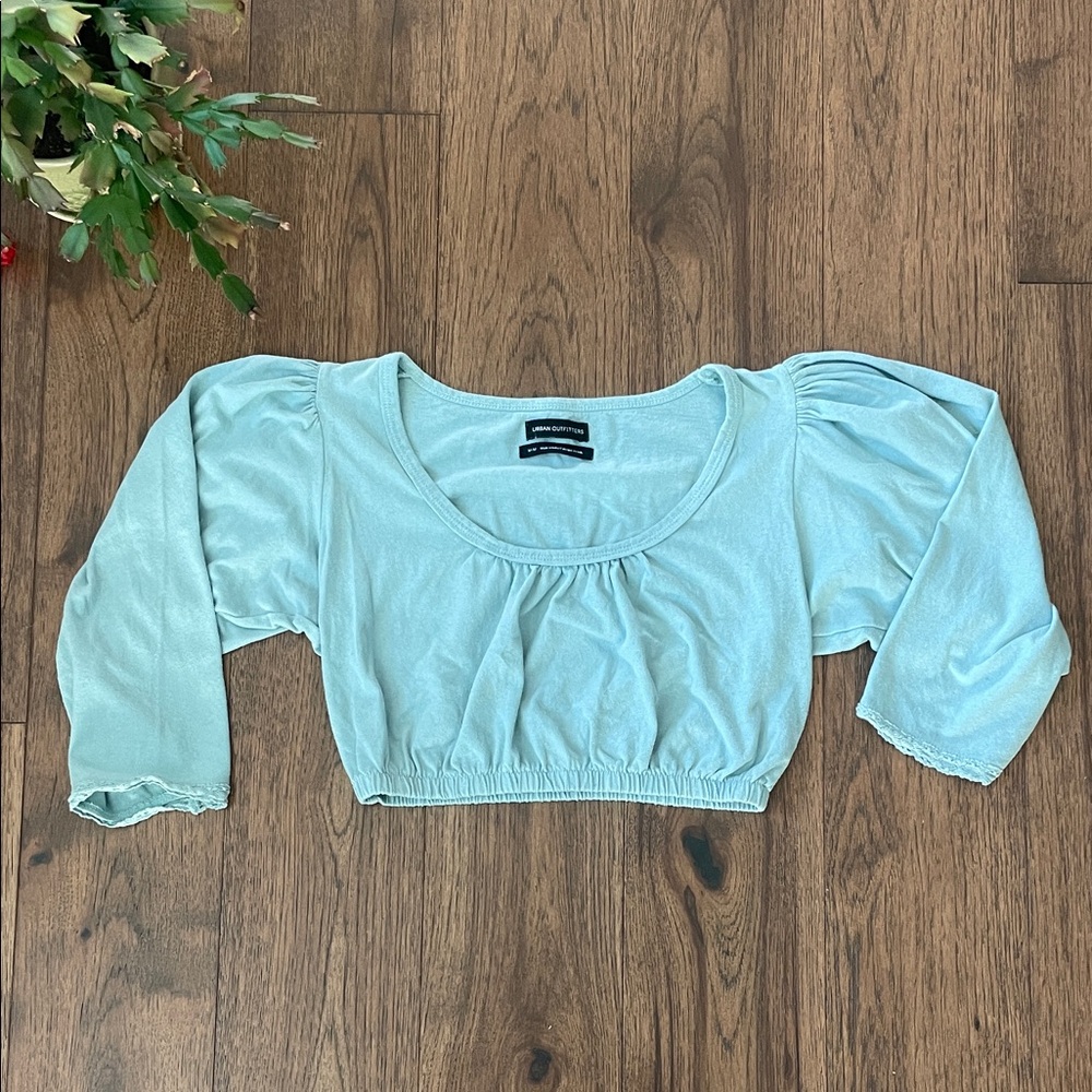 Urban Outfitters Light Blue Crop Top